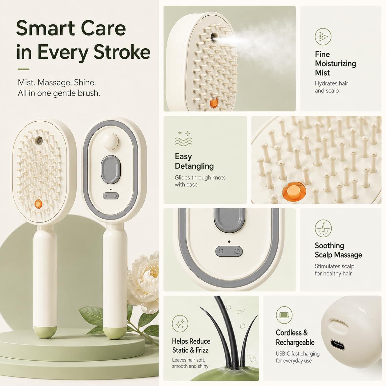 Electric Spray Hair Massage Co - Electrical 评论和价格