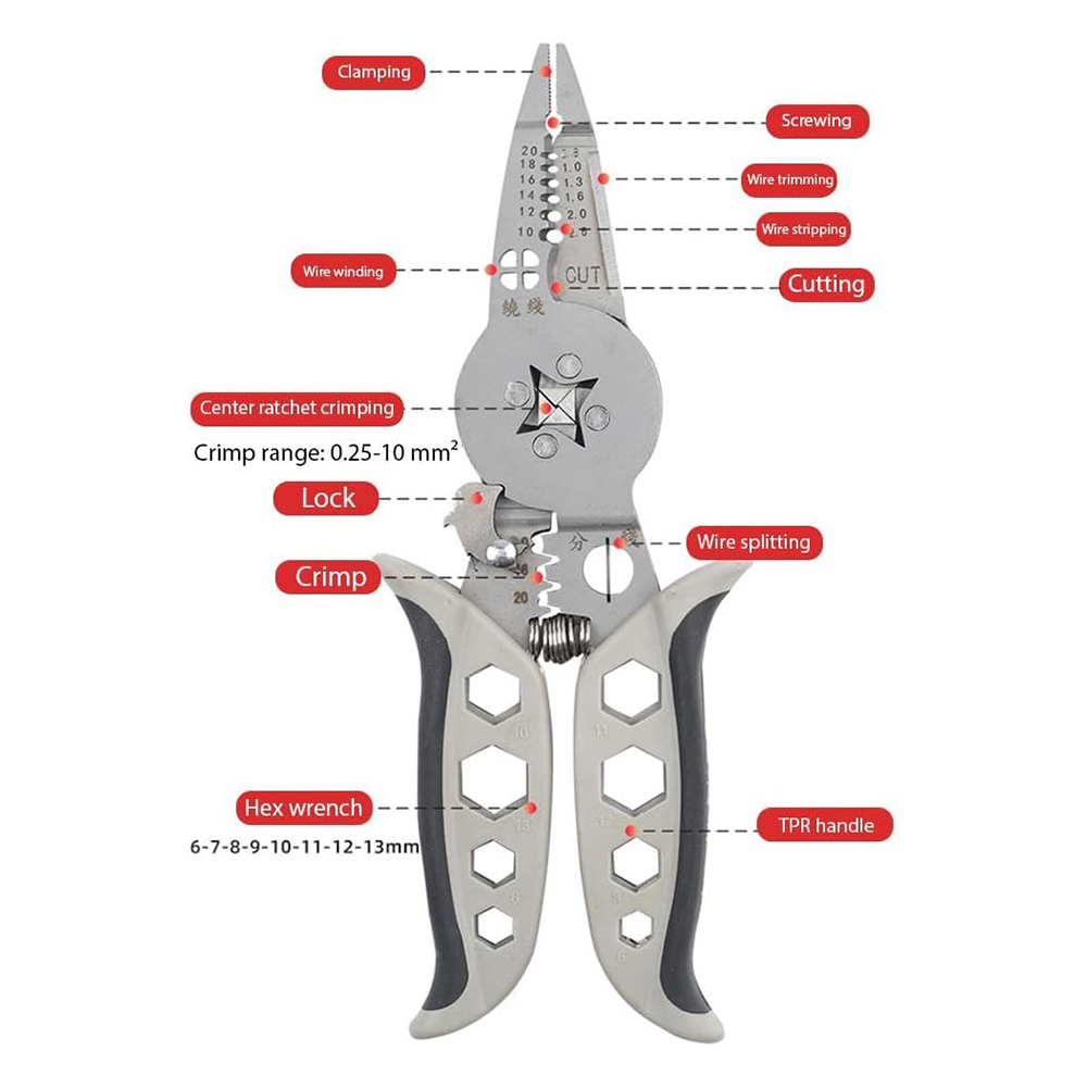 Electrician Wire Stripper Mult - Automatic Wire Stripper Cutter 评论和价格