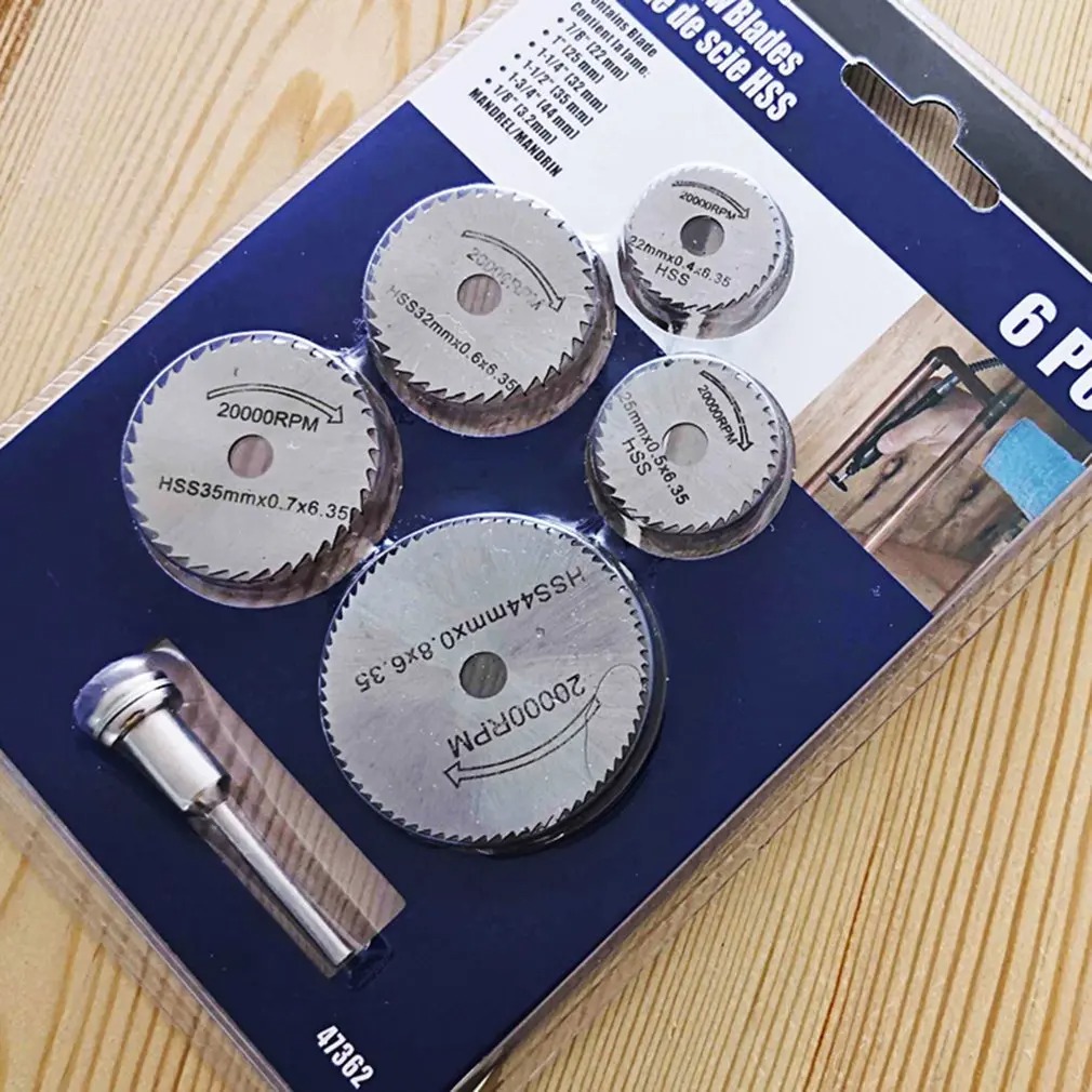 6Pcs HSS Circular Saw Blade Ro - Cordless Rotary Tool Kit Accessories 评论和价格