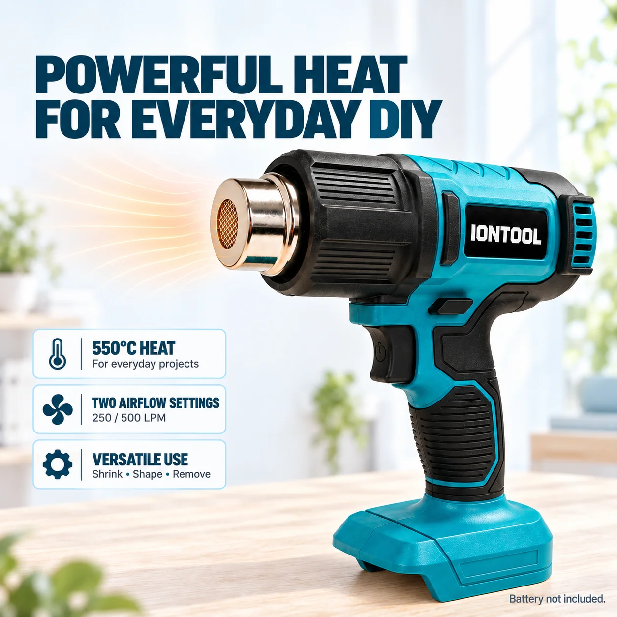 IONTOOL Cordless Heat Gun 550℃ - Cordless Heat Gun For Shrink Tubing 评论和价格