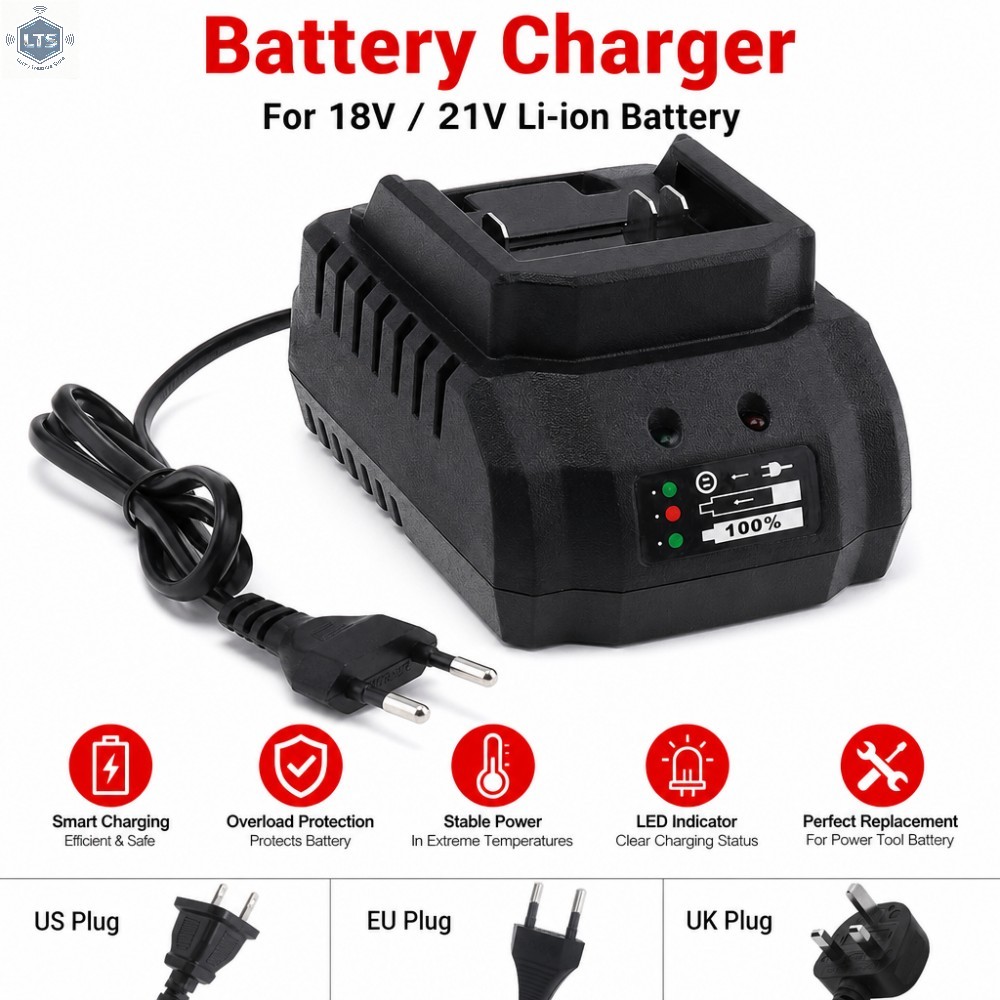 18V 21V Pin Battery Charger Fo - Brushless Cordless Electric Drill 18V 评论和价格