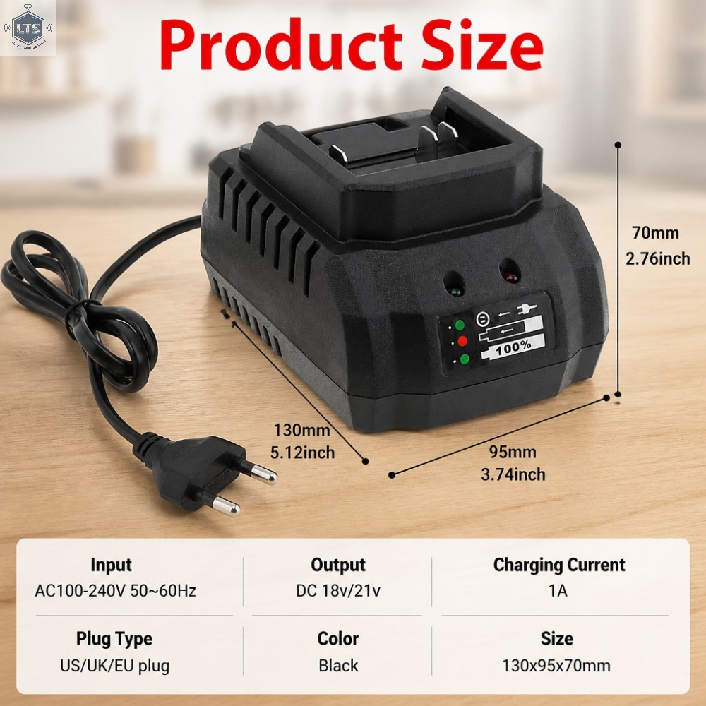 18V 21V Pin Battery Charger Fo - Brushless Cordless Electric Drill 18V 评论和价格